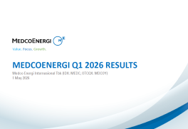 MedcoEnergi Investor 1Q26 Presentation